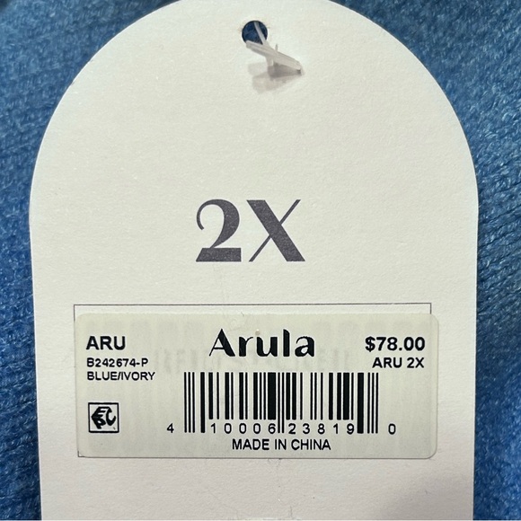 NWT Arula Hailey dot sweater, Arula size B, 2X - Picture 5 of 6